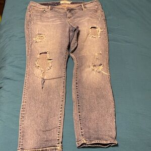 Torrid, Size 18R, Ripped Jeans